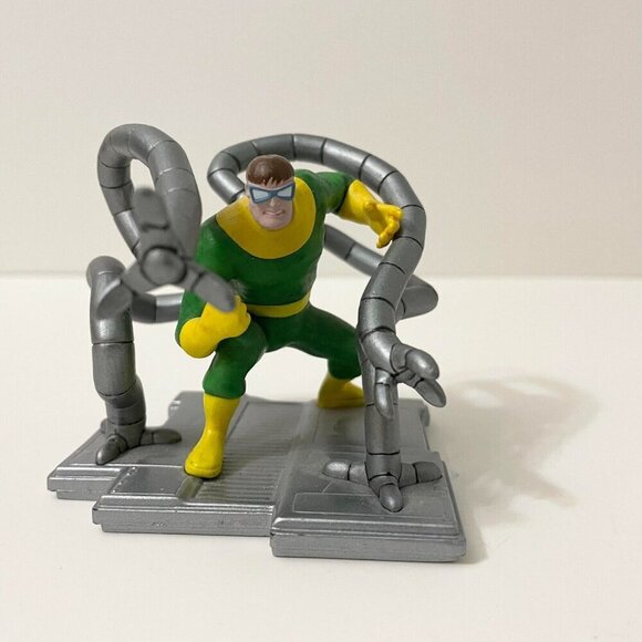 2011 Marvel Spiderman Villain Dr Octopus 3 Inch Tall Action Figure on Base - Picture 12 of 14